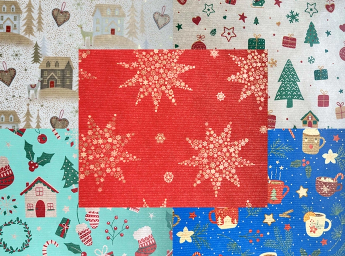 Ecocolor Christmas Wrapping Paper 0.7 × 1.5 m