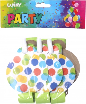 Party trobente s pikami 6 kos