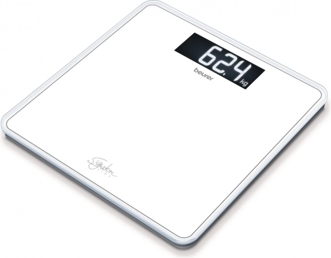 Beurer SignatureLine glass bathroom scale GS 400 white