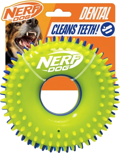 Nerf Dog piskajoči obroč s konicami 15 cm