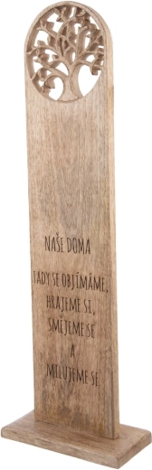 Naša doma lesena servirna deska iz mangovega lesa 80 cm