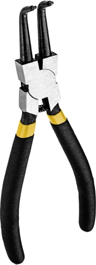 Notranje klešče za segerje, ukrivljene, 180 mm DREL