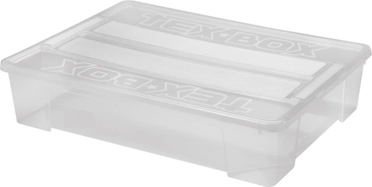 Plastična škatla za shranjevanje s pokrovom HEIDRUN TexBox 60 l
