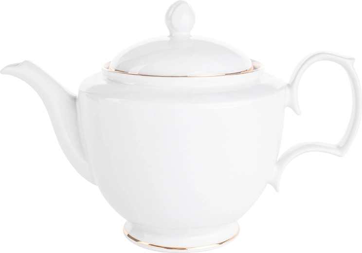 MariaPaula Klasika Zlata linija porcelanast čajnik za čaj 1,2 l