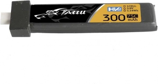 Tattu LiPo baterije 300 mAh 3,8 V 75C 1S HV BT2.0 (5 kosov)