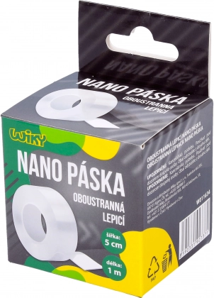 Dvostranski nano lepilni trak 1 m × 5 cm