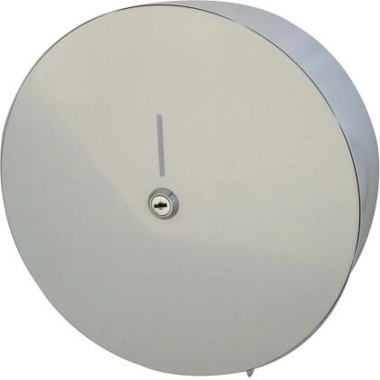 Krožni podajalnik toaletnega papirja GIGANT 34 cm z zaklepom – bela kovina