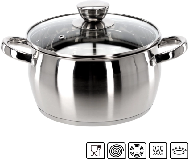 Nerjavni lonec s pokrovko Belly 2,5 l 20 cm