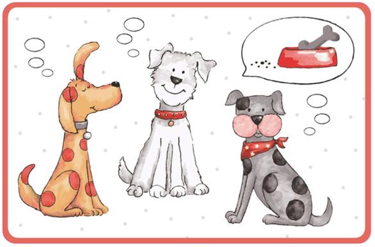 Plastičen pogrinjek Toro z motivom mačke in psa 44 × 28,5 cm