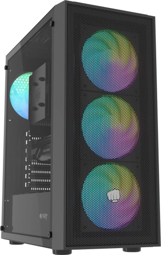Fury shobo SH8F ARGB midi tower z oknom, črna