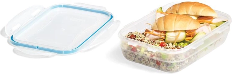 Posoda za živila EASY MATCH pravokotna 850 ml, turkizna