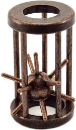 Kovinska miselna uganka ježek v kletki