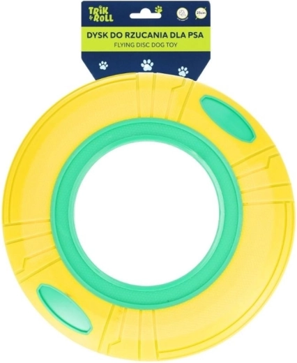 Rumeno-zeleni disk za psa