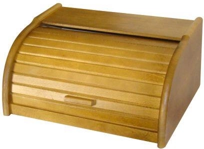 Lesena škatla za kruh 39 × 28 × 18 cm hrast