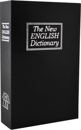 sef skrit v knjigi – knjižni trezor, črna