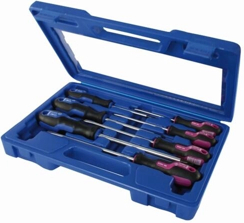 Komplet izvijačev PROFI, 7-delni, pozidriv in ravni, v kovčku