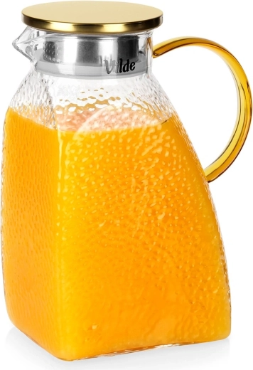 Vilde steklen vrč s pokrovom za hladilnik 1,8 l