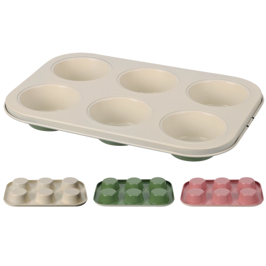 Pekač za mafine LA CUCUNO 26 × 18 cm, nelepljivo jeklo, 12 kosov