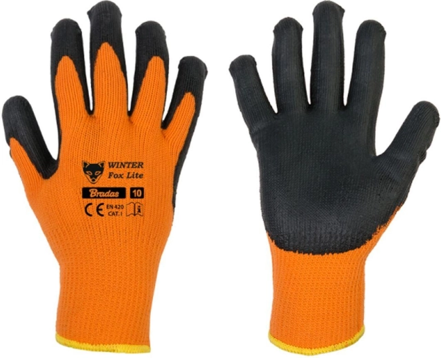 Zimske delovne rokavice WINTER FOX LITE, lateks, velikost 11 (XXL)