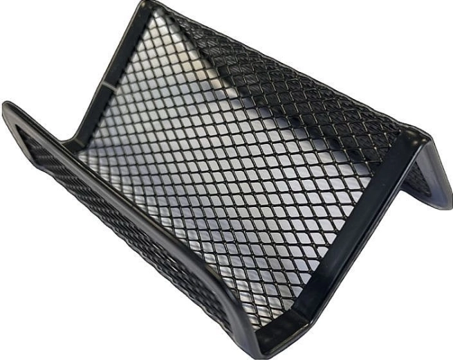 Kovinsko stojalo za vizitke ICO – črno