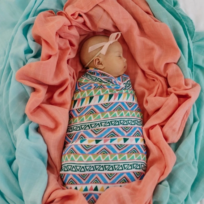 Tommy Lise muslinasta plenica iz organskega bombaža Ethnic Festive 120 × 120 cm