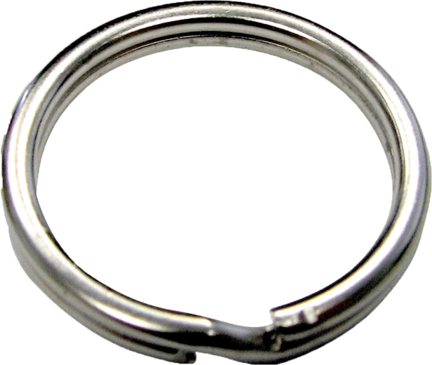 Obroček za ključe 35 × 2,0 mm, nikljan (200 kos)