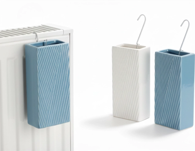 Keramični vlažilnik za radiator s črtastim vzorcem, miks barv – set 6 kosov