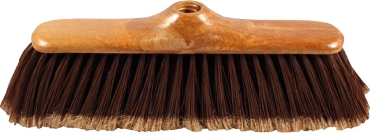 Metla z imitacijo lesa 28 cm, plastika, grobi navoj