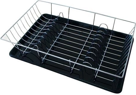 Odkapnik za posodo 48 × 32 cm s plastičnim pladnjem