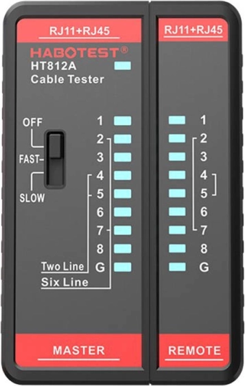 Tester kablov Habotest RJ45/RJ11 Kompakten