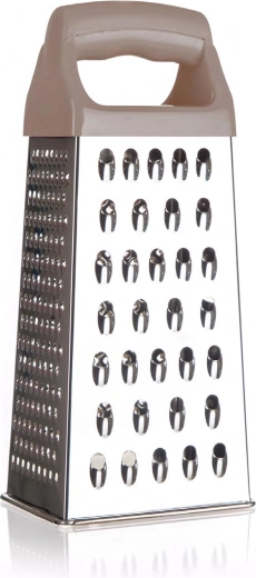 Piramidasto nerjavno ribežen 21 cm s plastičnim ročajem Latte CULINARIA