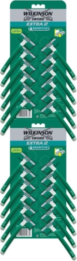 Disposable razor WILKINSON Extra 2 Sensitive with moisturizing strip