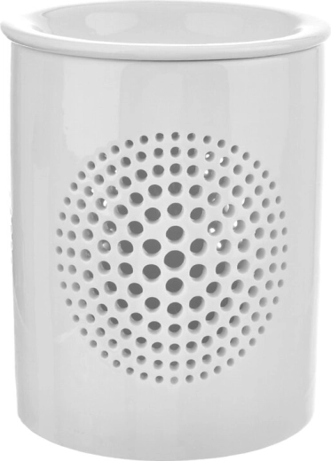 Bela porcelanasta aroma lučka 11 × 11 × 14 cm