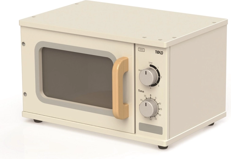 Tidlo Wooden Microwave Oven for Kids’ Play Kitchen (Education)