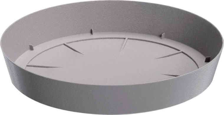 Plastičen podstavek za cvetlični lonec LOFLY 23 cm, sivi kamen