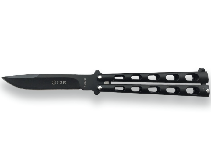 Joker Butterfly metuljček žepni nož 10,5 cm, povsem črn