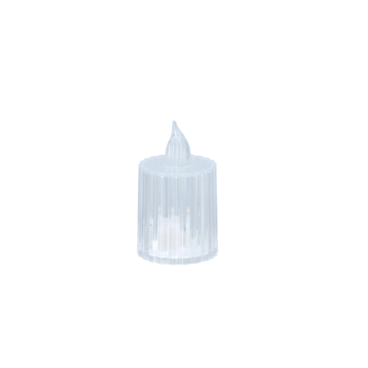 Prozorna LED čajna svečka 3,5 × 6,5 cm