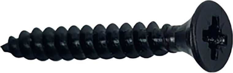 Universal Screws 4×30 mm, Countersunk Head, Black (20 pcs)