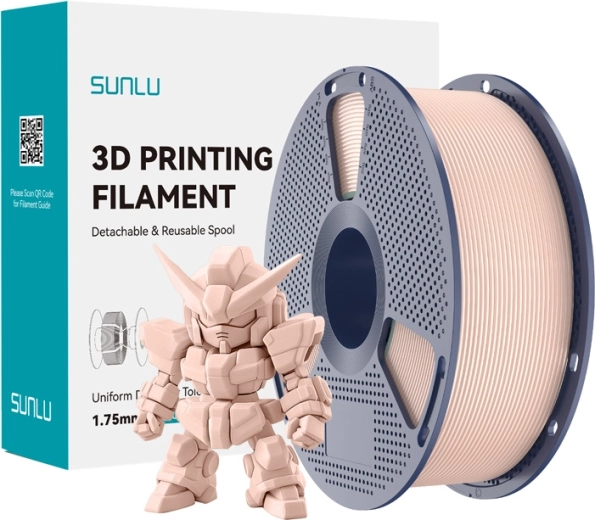 Sunlu PLA+ 2.0 filament pro 3D tisk bež 1,75 mm