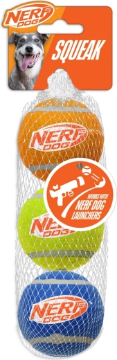 Nerf Dog piskajoče teniške žogice za pse, 3 kosi