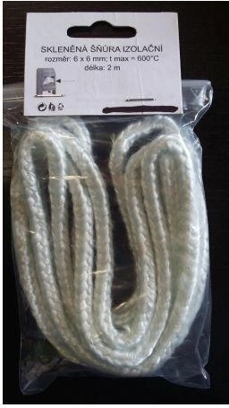 Izolacijska vrvica 14 × 14 mm, 2 m, do 500 °C ISOTEM 10