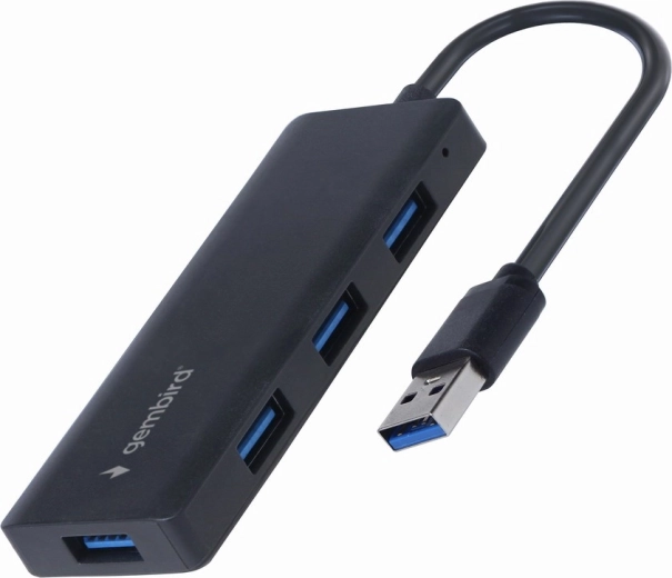 Gembird 4-portno USB vozlišče USB 3.2 Gen 1 črno