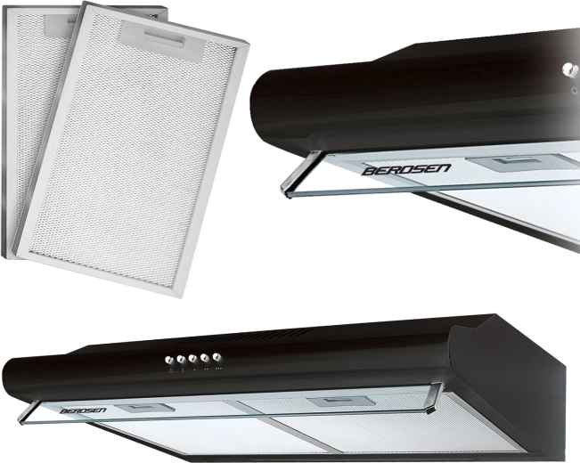 Podokenska kuhinjska napa 50 cm BERDSEN BE-10A črna