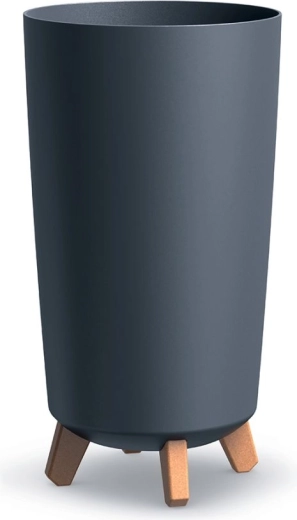Cvetlični lonec na nogicah Gracia Tubus Slim 24 cm antracit