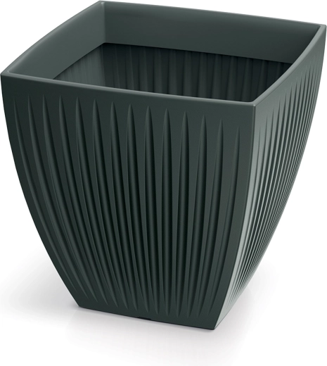 Lonček za rože Latia Square 40 × 40 × 40 cm antracit