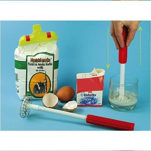 Ročni mešalnik Turbo 65 mm nerjaveče jeklo s plastičnim ročajem