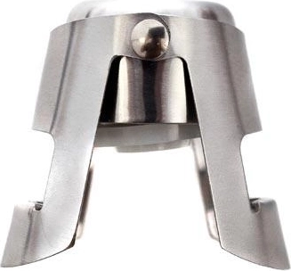 Zapiralo za šampanjec CULINARIA iz nerjavnega jekla s silikonskim tesnilom