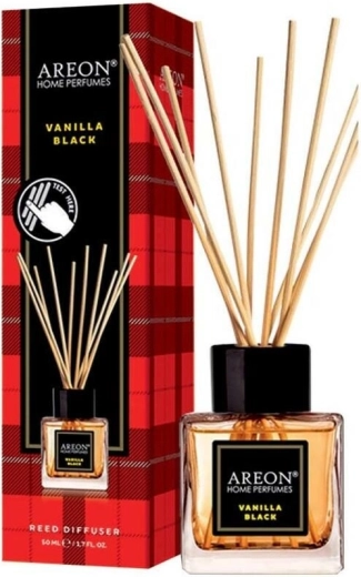 Palčkast difuzor Areon AH Parfum Sticks Vanilla Black 50 ml