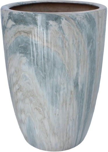 Keramični okrasni lonec z marmornim učinkom 30,5 × 30,5 × 42,5 cm