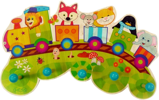 Obešalnik vlak z živalmi